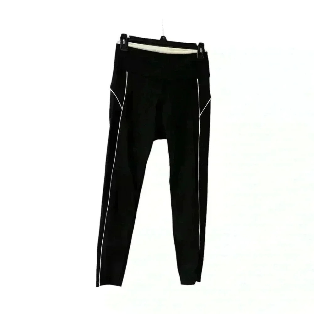Women’s Wilo The Label Australia Black & White Ribbed Leggings - Size Large